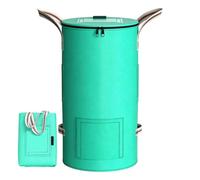 Bolsa de basura plegable de gran capacidad con asas | Bolsa colectora de hojas de césped para escombros, recortes de césped, arbustos, pinos, garaje, playa, patio trasero