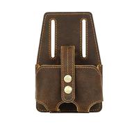 Bolsa de cinta métrica, portátil, compacta, multifuncional | Funda de cuero para cinta métrica para electricista, fontanero, manitas, técnico, carpintero, carpintero, techador, mecánico