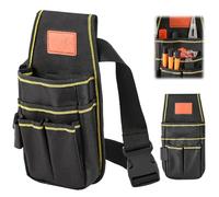 Bolsa de Cinturón para Herramientas Multiusos Cinturon Portaherramientas de Lona Oxford con Cinturóns Ajustable Cinturóns Herramientas de Electricista para Técnicos Carpintero Constructores
