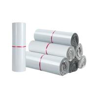 Bolsa de correo YDMHYLAI Bolsas de mensajería de plástico autoadhesivas blancas, bolsa de almacenamiento de sobres de correo for embalaje, 50 Uds.(15x27cm 50pcs)