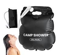 Bolsa de ducha portátil para camping, 20 litros, accesorios de ducha con | Ducha de camping con calefacción solar para baño al aire libre, viajes, viajes por carretera, camping, deportes
