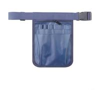 Bolsa de herramientas para la cadera con cinturón ajustable, tela Oxford, resistente al desgarro y ligera, múltiples compartimentos para lápices y herramientas, ideal para médicos y artesanos, negro