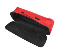 Bolsa de herramientas resistente hecha de tela Oxford con diseño de doble cremallera para organizar taladros para destornilladores de impacto y tornillos, azul (rojo)