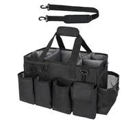 Bolsa de limpieza para carrito | Bolsa de almacenamiento para limpieza del hogar de 16,93 pulgadas | Bolsa de herramientas desmontable de tela Oxford con asa y correa para el hombro para mujeres