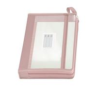 Bolsa de Malla con Cremallera Transparente A4 Doble Capa Gran Capacidad