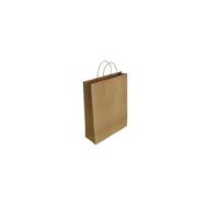 Bolsa de papel andina kraft verjurado 32x40x14 cm reciclado/natural pa