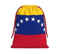 Bolsa de regalo con cordón para regalo de bandera de Venezuela, regalos de fiesta, cumpleaños, almacenamiento diario, oficina, decoración del hogar
