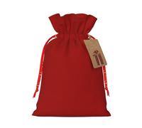 Bolsa de regalo de arpillera de ladrillo refractario, bolsa de regalo de tela versátil, ideal para regalos de Navidad y mucho más