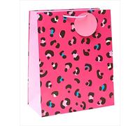 Bolsa de regalo grande con estampado de leopardo rosa Funky 689191