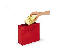 Bolsa de regalo papel charol (12 x 16 x 7 cm) - Roja