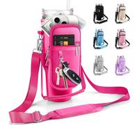 Bolsa de transporte con bolsillo para teléfono y 2 correas para vaso Stanley de 1,134 g con asa y se adapta a Simple Modern de 1,134 g - Accesorios para botella de agua, soporte para funda para taza