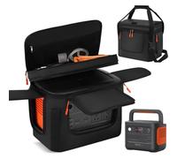 Bolsa de transporte suave compatible con Jackery Explorer 1000 V2 estación de energía portátil, funda de almacenamiento acolchada gruesa con cremallera lateral, múltiples bolsillos, correa de hombro