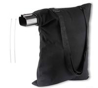 Bolsa de vacío para soplador de hojas 5140125-95, mezcla de algodón, cierre de cremallera, colección eficiente de desechos para Black And Decker BV2900 BV3100