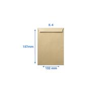 Bolsa Documentos SAM Postal Prolongado, 132 x 187 mm. Kraft, Caja x500