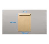 Bolsa Documentos SAM Salarios, 100 x 145 mm. Kraft, Caja x1000