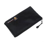 Bolsa ignífuga para documentos con doble protección impermeable y núcleo resistente al fuego para pasaportes, certificados, contratos y archivos legales (27 x 16 cm)
