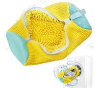Bolsa Lavadora Zapatillas,Bolsa para Lavar en Lavadora,Funda Zapatos con Cremallera,Reutilizables Laundry Shoe Bag para de Lona,Tenis,Zapatillas de Running (Amarillo)