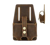 Bolsa medidora de tren, bolsa de piel - correa de piel, soporte de medidor, herramienta de cintas, funda para fijar al cinturón para electricistas