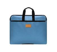 Bolsa Oxford para documentos con asa, tamaño de papel A4, cartera de documentos, portafolios de acordeón, bolsa de almacenamiento, adecuada para escuela, hogar, negocios, 12 x 15 pulgadas (azul)