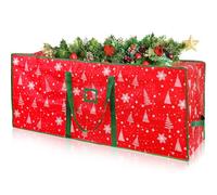 Bolsa para Árbol de Navidad,Copo de Nieve Guardar Impermeable Bolsa de Almacenamiento para 9 ft Árboles Artificiales con Asas y Cremallera Doble Desmontado Bolsas de Transporte Oxford