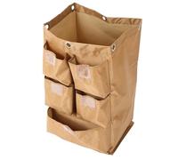 Bolsa para Carrito de Limpieza Comercial Café Oxford con 5 Bolsillos | Hotel y Limpieza, Acceso Rápido y Organización, Uso en Carros de Lencería y Recogida de Residuos