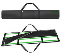 Bolsa para guías 1400/1500 mm, funda universal compatible con Bosch, Makita, Festool, DeWalt, etc., con 2 compartimentos para accesorios (160 x 23 cm), color negro