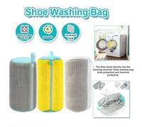 Bolsa para Lavar Zapatos en Lavadora, Bolsas de Lavandería para Lavadora y Secadora, Bolsa de Limpieza Profunda para Todo Tipo de Zapatos con Cierre White