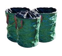 Bolsa para residuos verdes de jardín plegable 100 L - Juego de 3