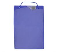 Bolsa para trabajos de taller A4 azul con bolsillo para llaves, 10 unidades