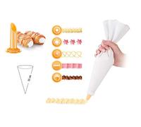 BOLSA PASTELERA LINO CON 6 BOQUILLAS 35CM DELICIA