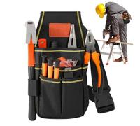 Bolsa Portaherramientas para Electricista Riñonera Ajustable y Portátil