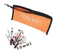 Bolsa portátil multifunción, kits de herramientas, bolsa de herramientas pequeña, organizador impermeable, bolsas de almacenamiento Oxford de lona con cremallera de alta calidad S Black