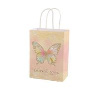 Bolsa Regalo 5/10/20/30pcs Butterfly Party Bags Hand-Held Kraft Paper Bag Wedding Mothers Day Birthday Party Supplies(Color 01,5pcs)