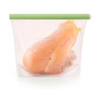 Bolsa reutilizable para alimentos 1 l, verde, Lékué