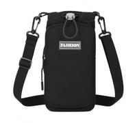 Bolsa universal para botella de agua, 500 ml, neopreno, aislada, con correa ajustable extraíble, ideal para senderismo, correr, senderismo, senderismo