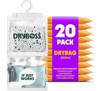 Bolsas Antihumedad Armarios XL - DRYBOSS - Deshumidificador para armario que absorbe humedad y condensación en pared, habitación, cajones y ropa, ayuda contra moho y olores - Pack 20 (5 kg)