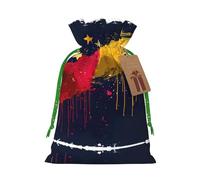 Bolsas con cordón con estampado de bandera de Venezuela, bolsas de regalo reutilizables con cordón, perfectas para vacaciones y fiestas