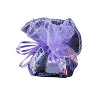 Bolsas de boda con cordón Organza redondas tul, 50/100 Uds., 26/35cm, for exhibición embalaje joyería(Light purple,35CM-SH839-100PCS)