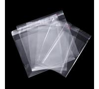 Bolsas de celofán autoadhesivas transparentes, bolsas de celofán de plástico OPP, bolsas de regalo y bolsas de embalaje de joyería, 100 unids/lote 6x10cm-Total Size 100pcs