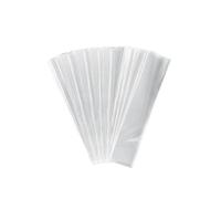 Bolsas de Celofán Transparente 200 Piezas, 7,5x28 cm, Bolsas para Chuches, Bolsitas Plastico Pequeñas, con 100 cinta alambre dorada, Bolsas Celofán, Regalo para Envolver Caramelos Galletas Dulces
