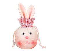 Bolsas de conejo de Pascua, bolsas de regalo de caramelos, orejas de conejo, bolsa de regalo de terciopelo con cordón para fiesta de Pascua, cumpleaños, bodas, suministros de embalaje de regalo