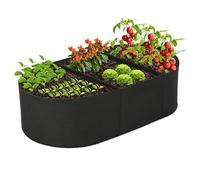 Bolsas de Cultivo para Plantas | Contenedores Grandes de Fieltro con Compartimentos - Maceteros de Tela para Plantas | para Tomate Patata Jardín Exterior Patio Terraza Césped Camas Altas Interior Balc