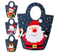 Bolsas de dulces navideños | 4 Uds Santa Claus Dulces Bolsas - Lindas para Precios Pastel Botellas de cerveza Decoraciones de Chocolate Boda Cumpleaños Niños | de Aula Carnaval Shower