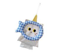 Bolsas de pañuelos de Tela para Colgar con diseño de Gatos encantadores, Almacenamiento Multiusos para toallitas húmedas, dispensador de pañuelos de Tela para Colgar