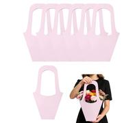 Bolsas de papel kraft para ramos de flores, 10/20/30 unidades, con asas en forma de cono, papel marrón, envoltura de ramo floral rústico para regalos, bodas, regalos de cumpleaños, hogar, bar, tienda