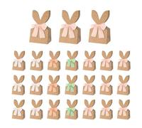 Bolsas de Pascua para niños - Veinticuatro decoraciones de primavera con orejas de conejo - Conejito de Pascua para niños | Para cumpleaños, , regalos, aperitivos, galletas, tarta de