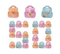 Bolsas de recuerdo de con forma de mochila, de regalo de PVC para el día de San Valentín, contenedor de dulces de cumpleaños, de regalo para niños y adolescentes | Mini