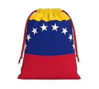Bolsas de regalo con estampado de bandera de Venezuela, para fiestas, bodas, regalos, caramelos, reutilizables, para regalo