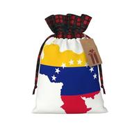 Bolsas de regalo de Navidad, bolsas de Navidad reutilizables para regalos, bolsas de regalo de Navidad, bolsa de fiesta de Navidad, bandera de Venezuela a granel