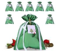 Bolsas de regalo de Navidad, bolsas de regalo de fiesta para joyas, 8 piezas | Rellenos reutilizables para decoración de árbol de galletas, regalos de fiesta para niños y adultos, festivales de